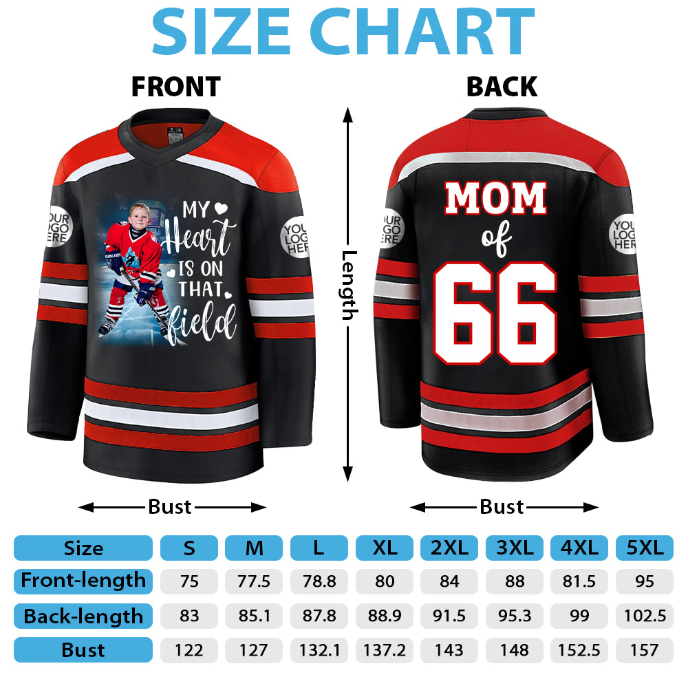 Custom Photo Ice Hockey Jersey Gift For Ice Hockey Lovers - Personalized Gift For Ice Hockey Player Tu20