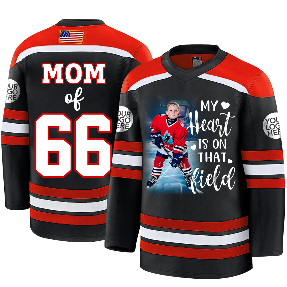 Custom Photo Ice Hockey Jersey Gift For Ice Hockey Lovers - Personalized Gift For Ice Hockey Player Tu20