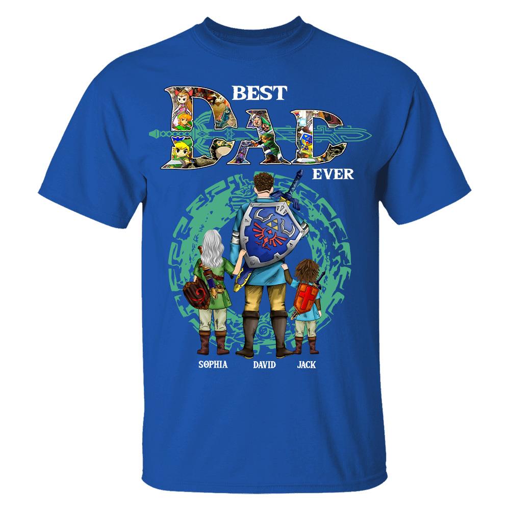 Best Dad Ever, Personalized The Legend Of Dad Shirt With Kids Name Custom, Gift For Dad, Gift For Grandpa, Best Gift For Father's Day MI209 Hv01