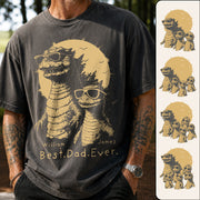 Personalized Best Dad Ever Dadzilla T-Shirt Father Day Gifts for Dad Funny Papa Tshirt Cool Daddy Dinosaur Tee Hv01