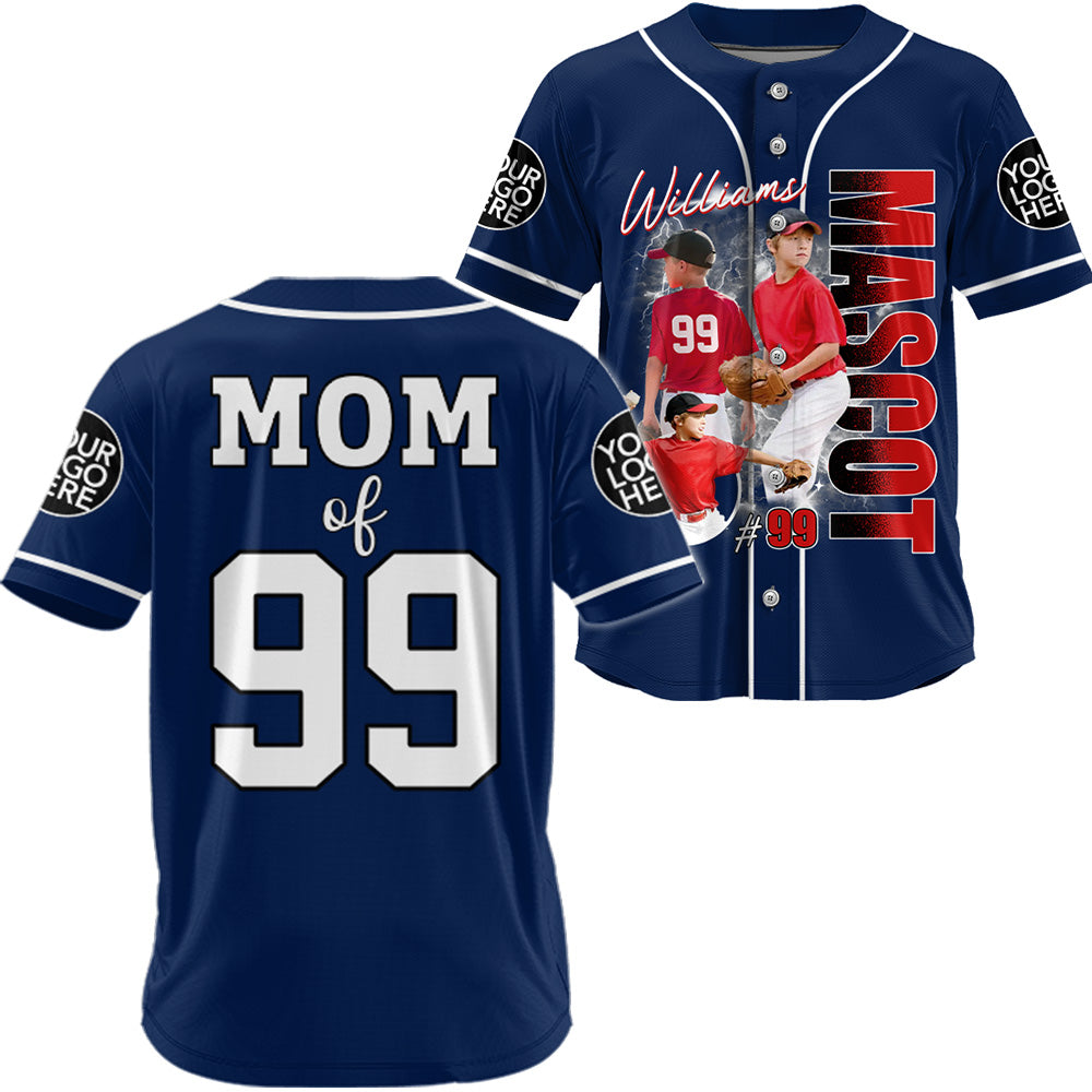 Custom Photo Baseball Game Day Baseball Jersey Gift For Baseball Lovers - Personalized Gift For Baseball Player Tu24