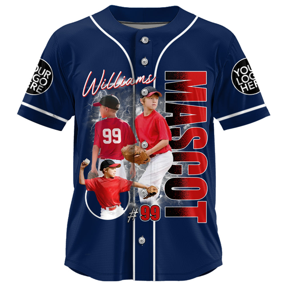 Custom Photo Baseball Game Day Baseball Jersey Gift For Baseball Lovers - Personalized Gift For Baseball Player Tu24