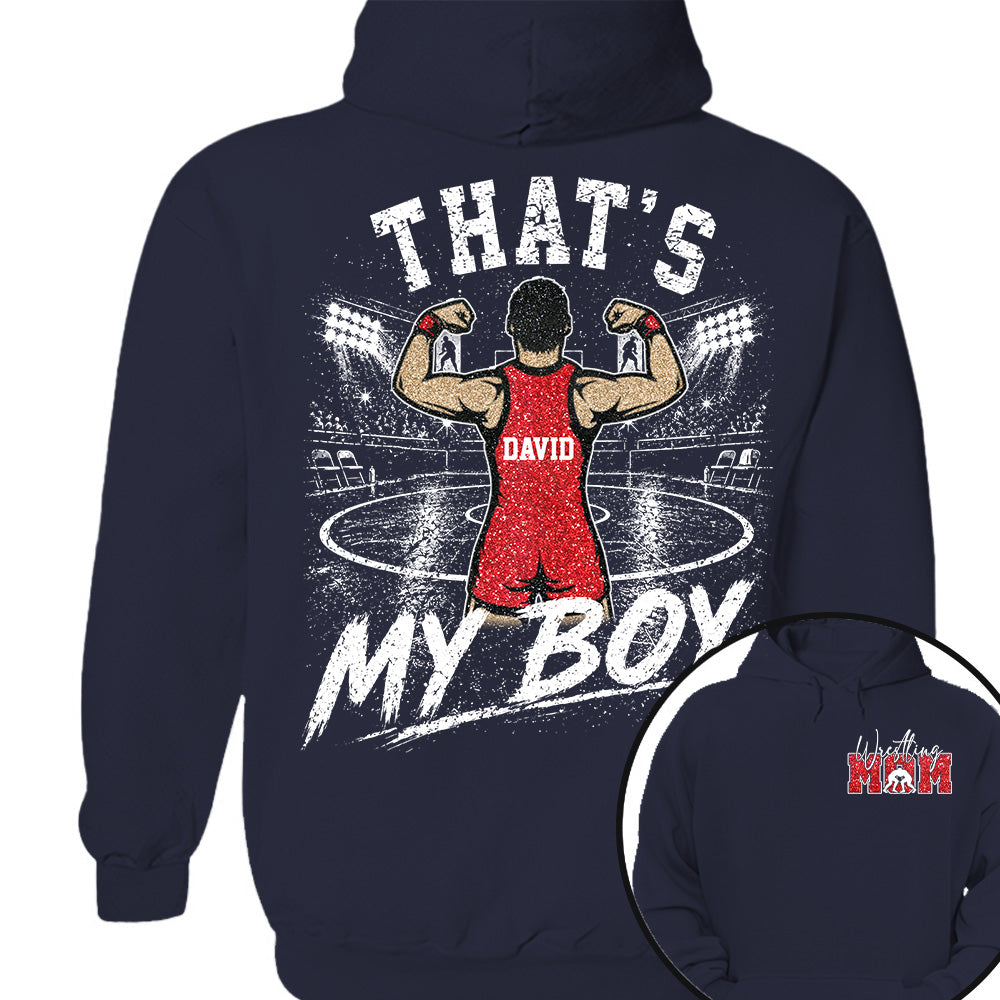 Personalized Wrestling Mom Shirt, Custom That's My Boys T-Shirt, Team Name & Player Number Tee, Wrestling Season Gift NA02 Nh00