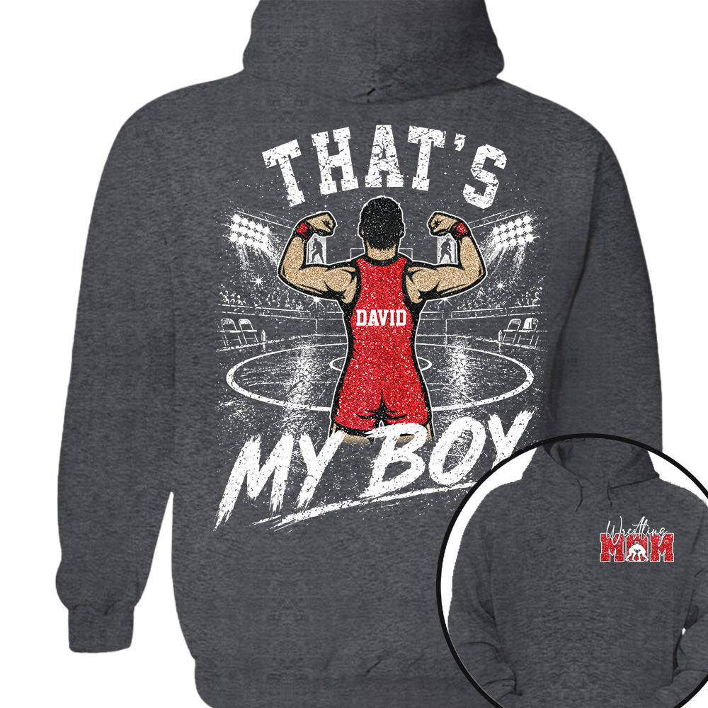 Personalized Wrestling Mom Shirt, Custom That's My Boys T-Shirt, Team Name & Player Number Tee, Wrestling Season Gift NA02 Nh00