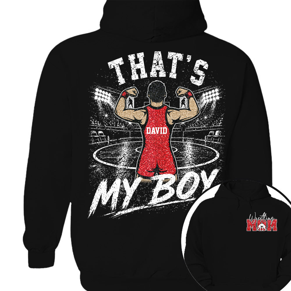 Personalized Wrestling Mom Shirt, Custom That's My Boys T-Shirt, Team Name & Player Number Tee, Wrestling Season Gift NA02 Nh00