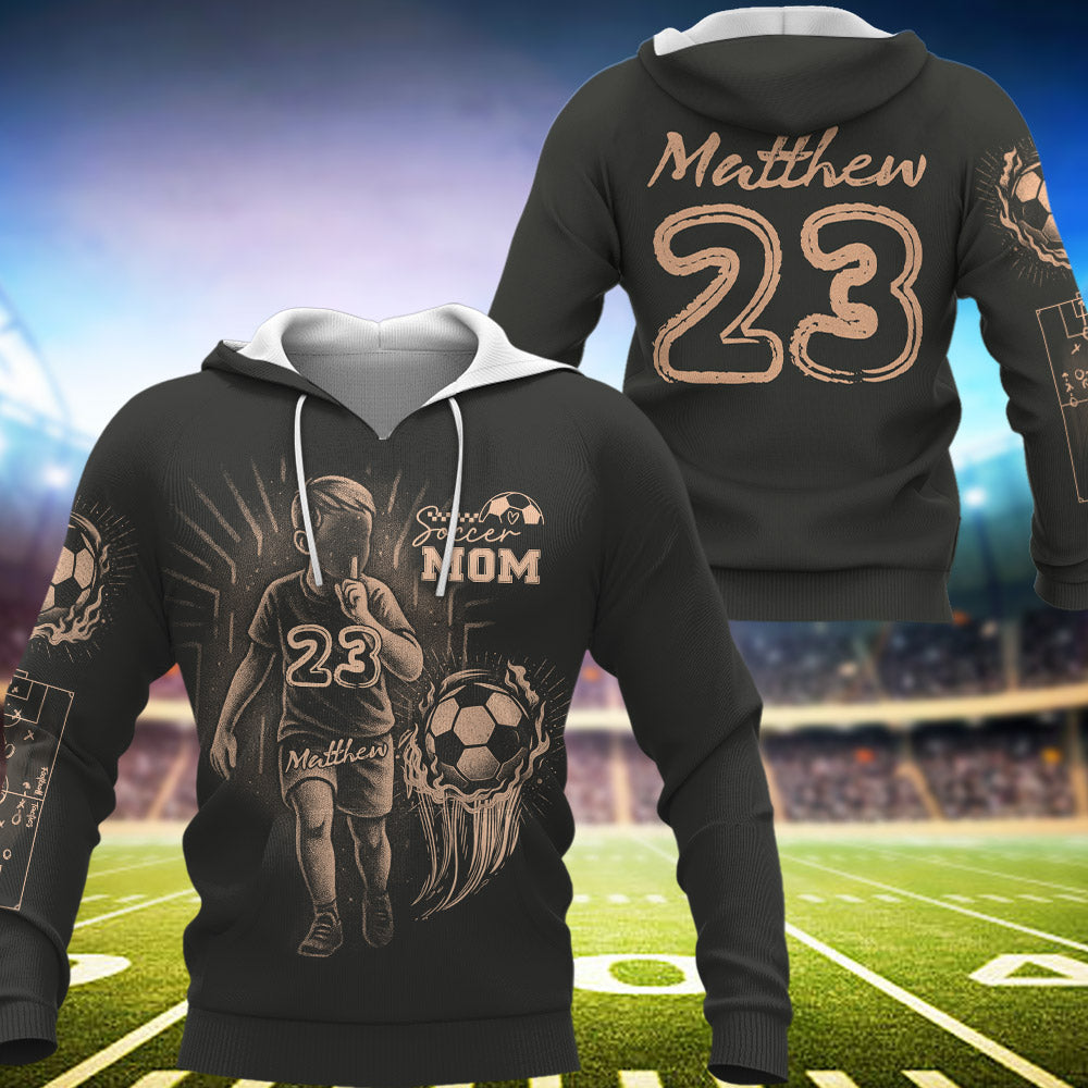 Personalized Bleach Style Soccer Shirt For Soccer Mom Pt99