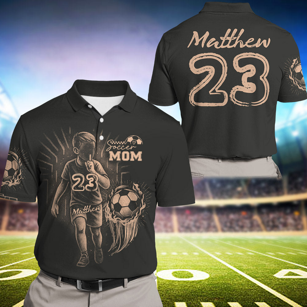 Personalized Bleach Style Soccer Shirt For Soccer Mom Pt99