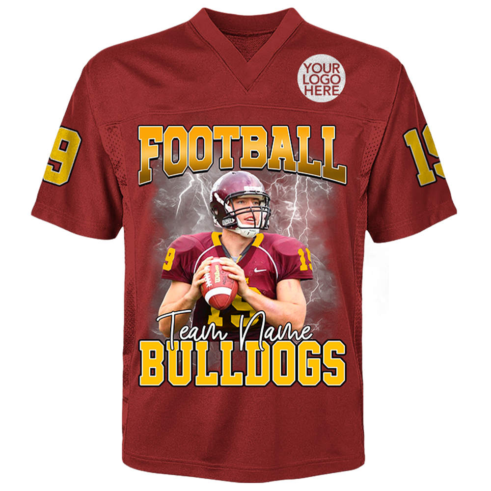 Personalized Football Jersey Photo Football Game Day Gift For Football Lovers Gift For Football Player K1702