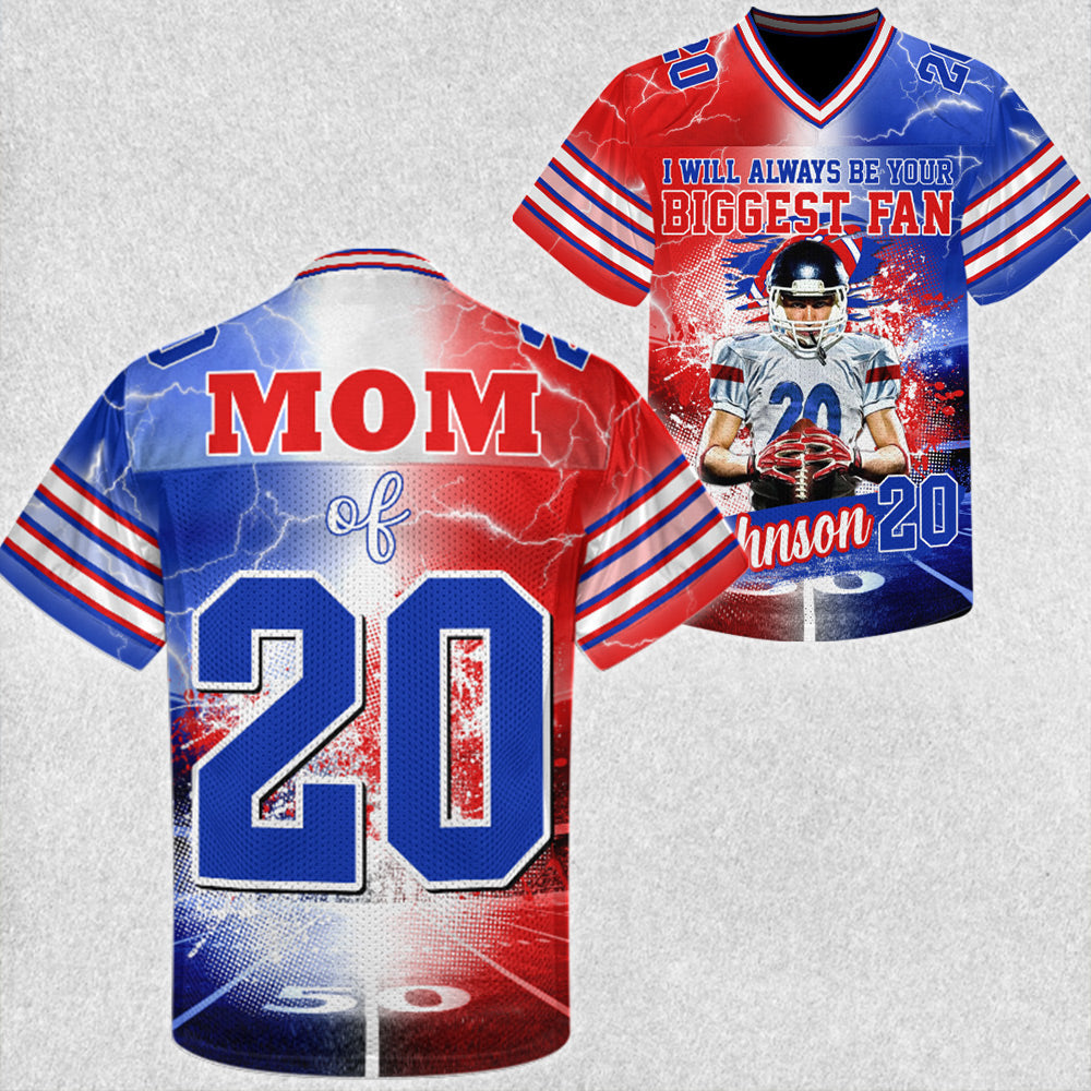 Personalized Football Jersey Game Day Gift For Football Lovers - Custom Photo Gift For Football Family H2511