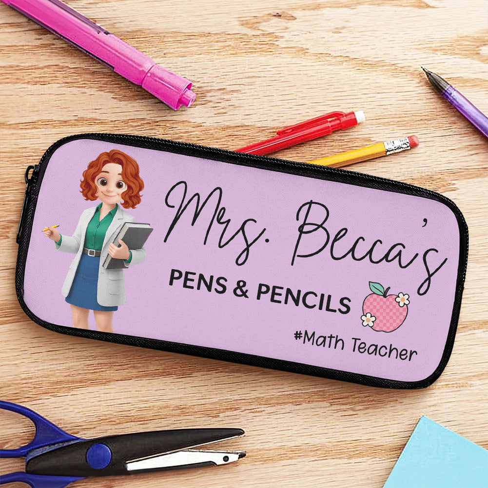 Custom Teachers Name Personalized Pencil Case Gift For Teacher Tu24 Hv01