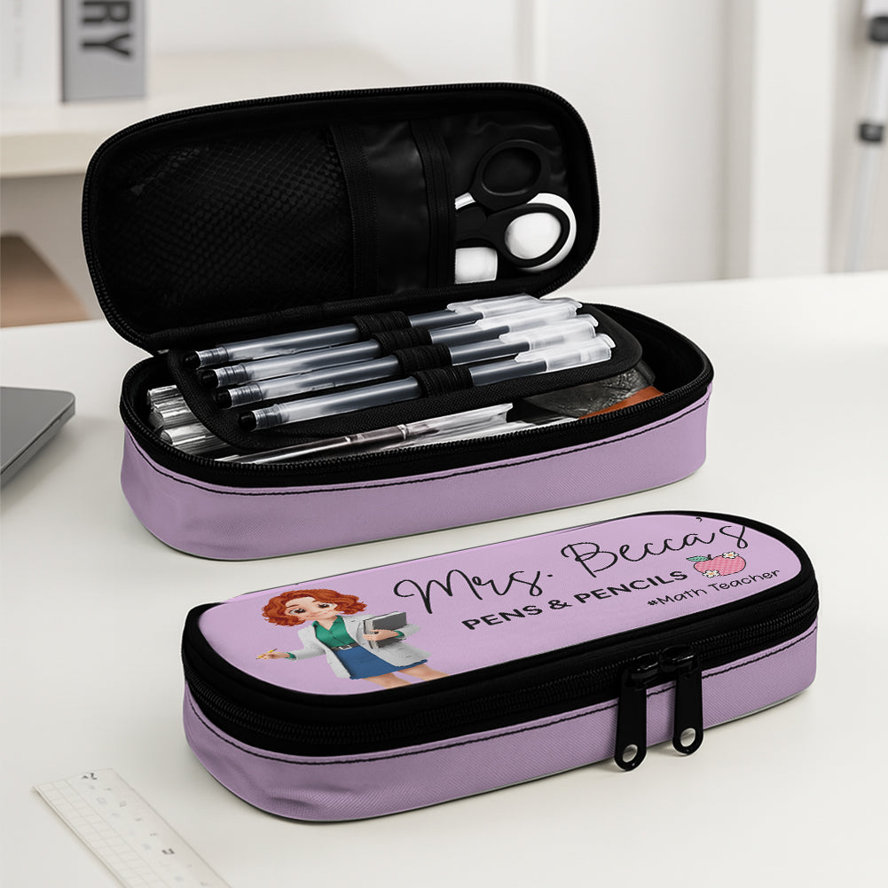 Custom Teachers Name Personalized Pencil Case Gift For Teacher Tu24 Hv01