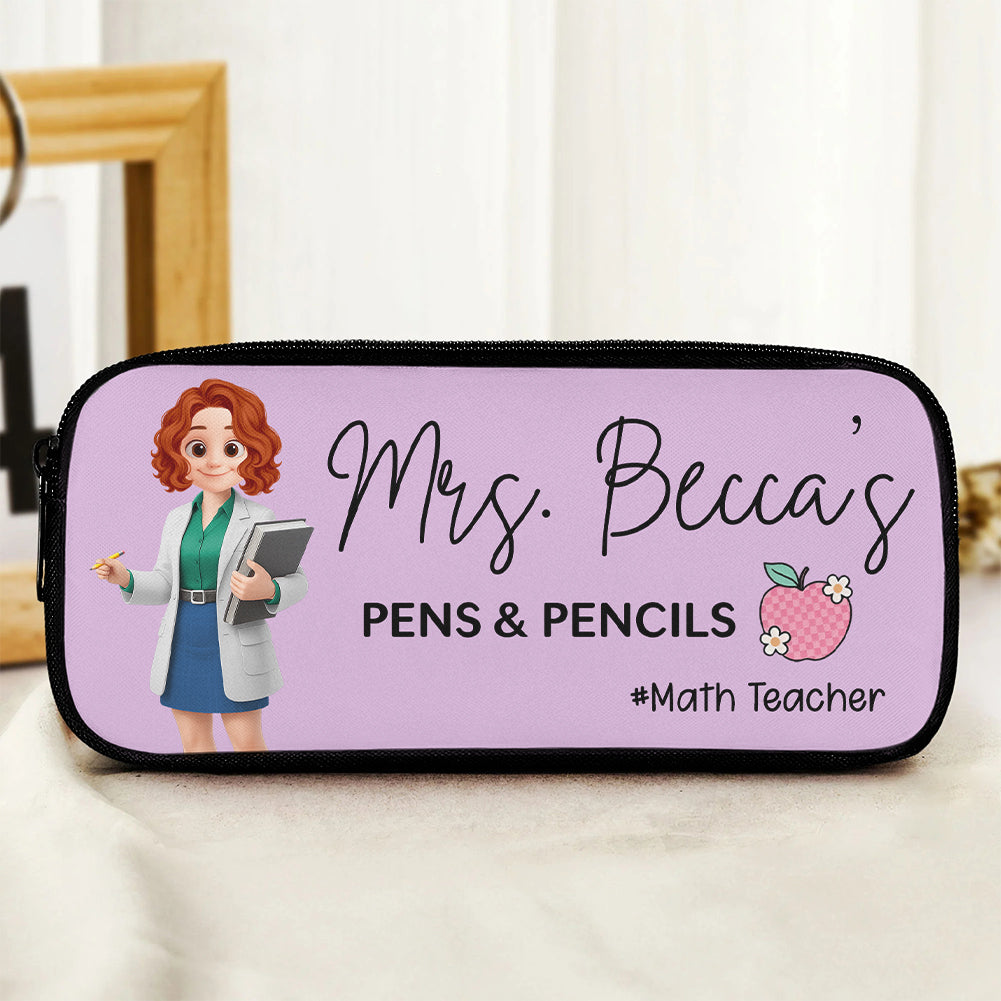 Custom Teachers Name Personalized Pencil Case Gift For Teacher Tu24 Hv01
