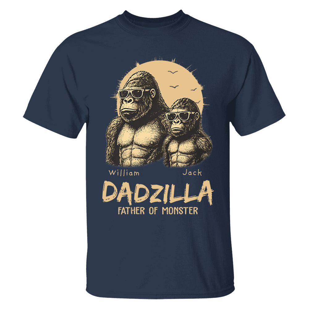 Custom Dadzilla Father Of Monster Shirt Father Day Gifts For Dad L0411 Pt99