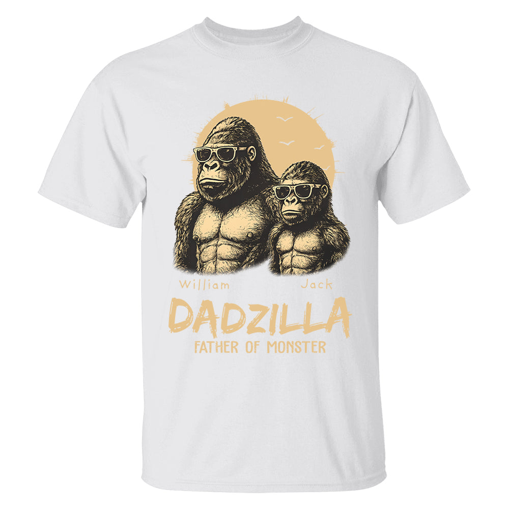 Custom Dadzilla Father Of Monster Shirt Father Day Gifts For Dad L0411 Pt99