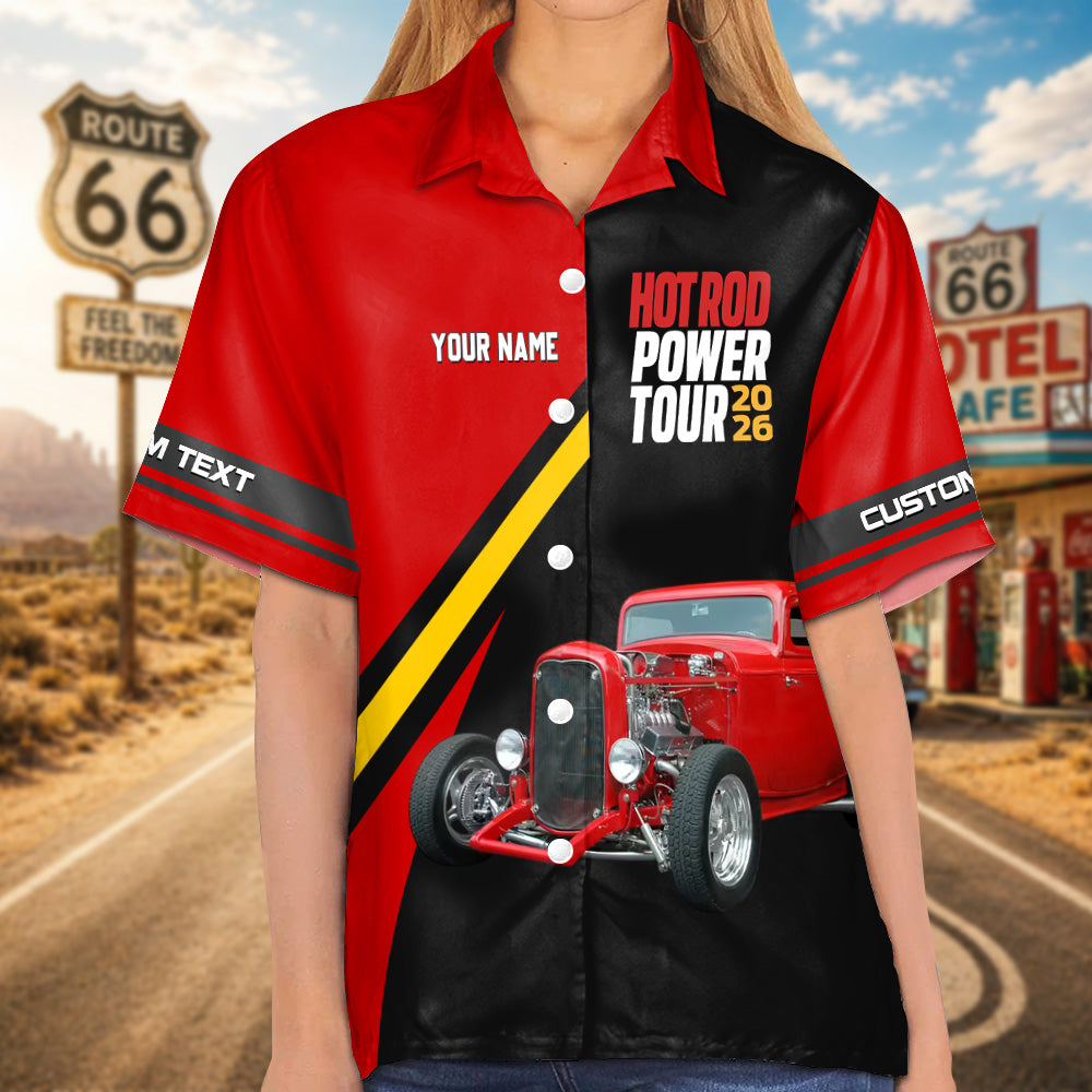 The 2026 Hot Rod Power Tour - This is How I Roll - Personalized Car's Photo Hawaiian Shirt A2110 Pt99