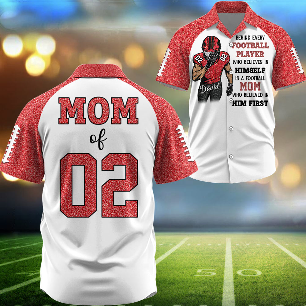 Behind Every Football Player Shirt - Personalized All Over Print Shirt For Football Family Tu24 Pt99