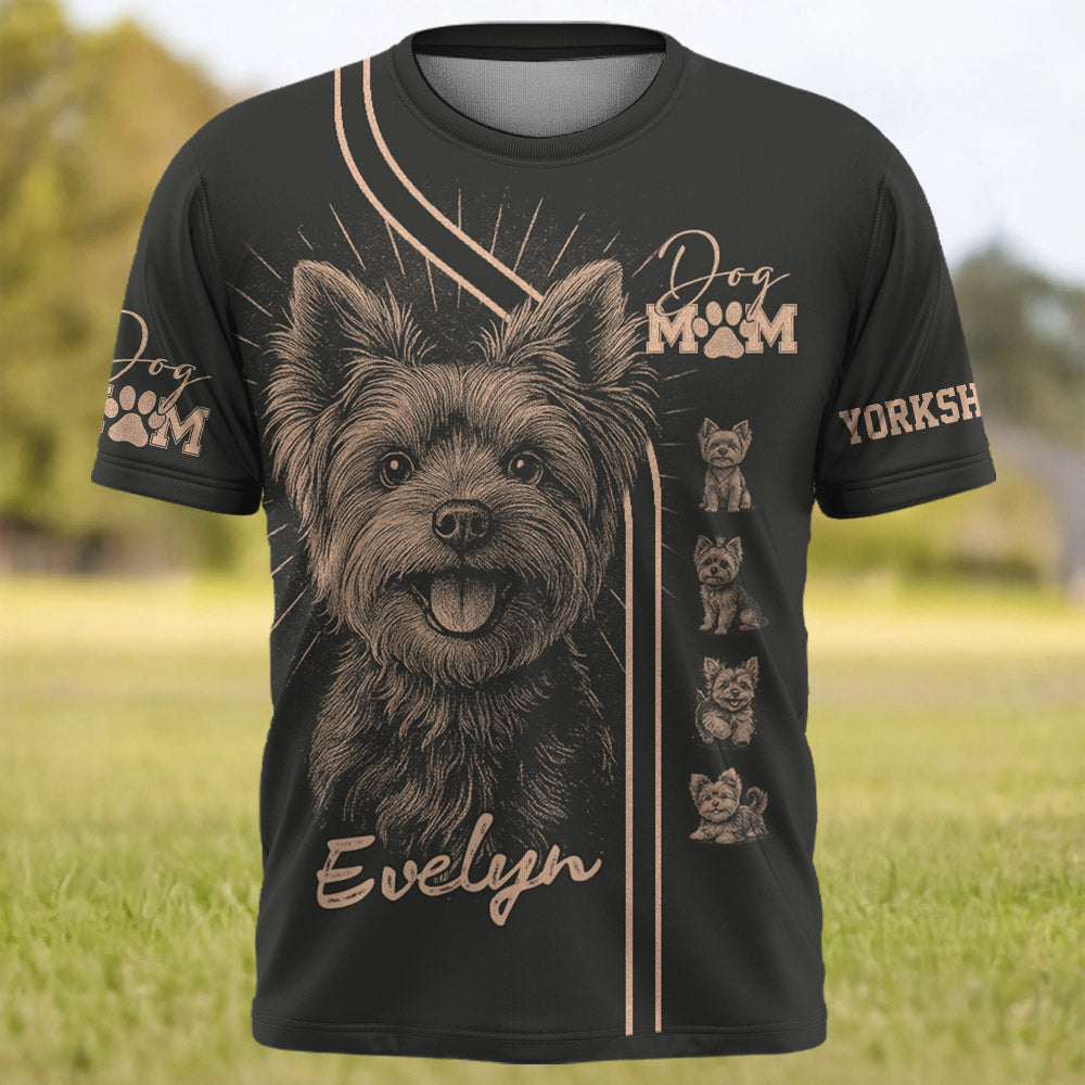 Yorkshire Terrier, Personalized Bleach Style Dog Shirt, Gift For Dog Lover T1807 Pt99