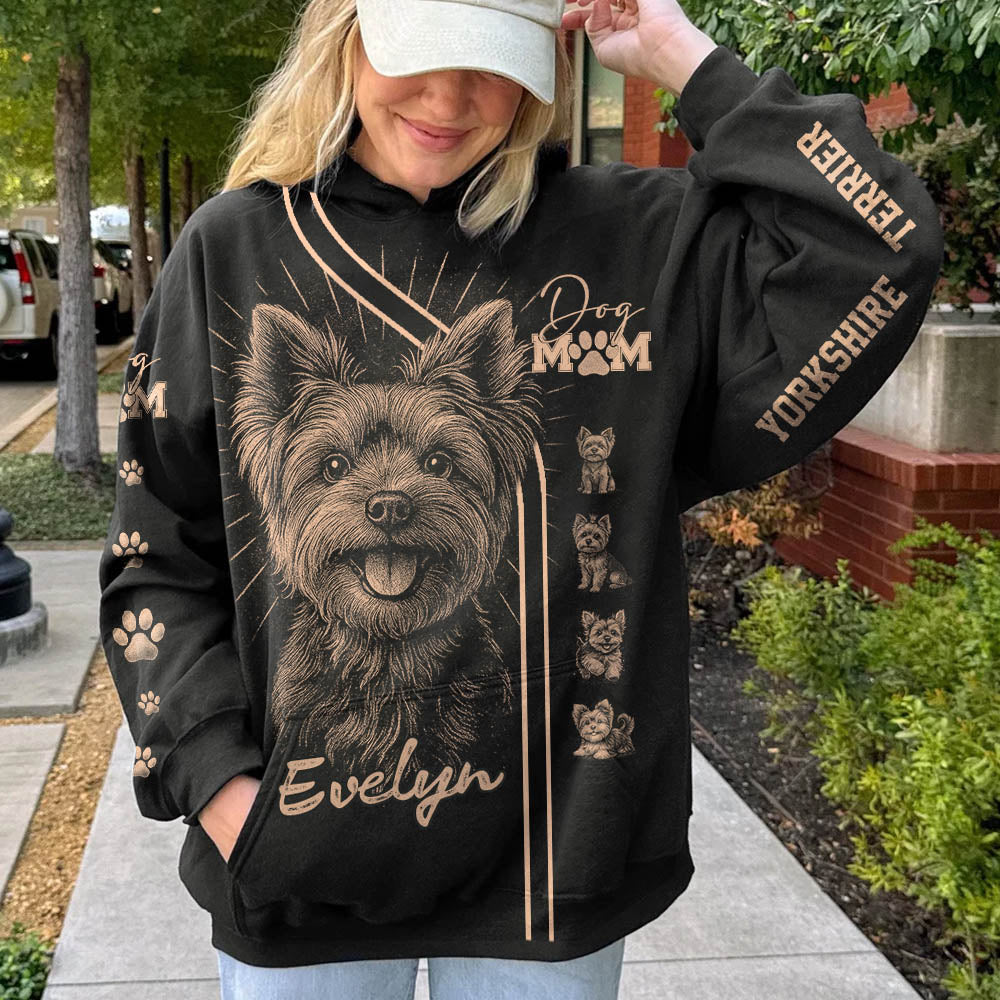 Yorkshire Terrier, Personalized Bleach Style Dog Shirt, Gift For Dog Lover T1807 Pt99