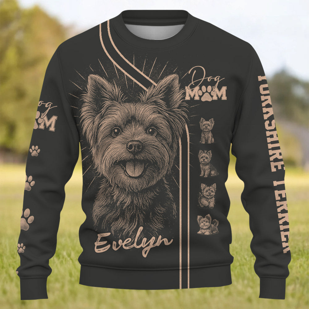 Yorkshire Terrier, Personalized Bleach Style Dog Shirt, Gift For Dog Lover T1807 Pt99