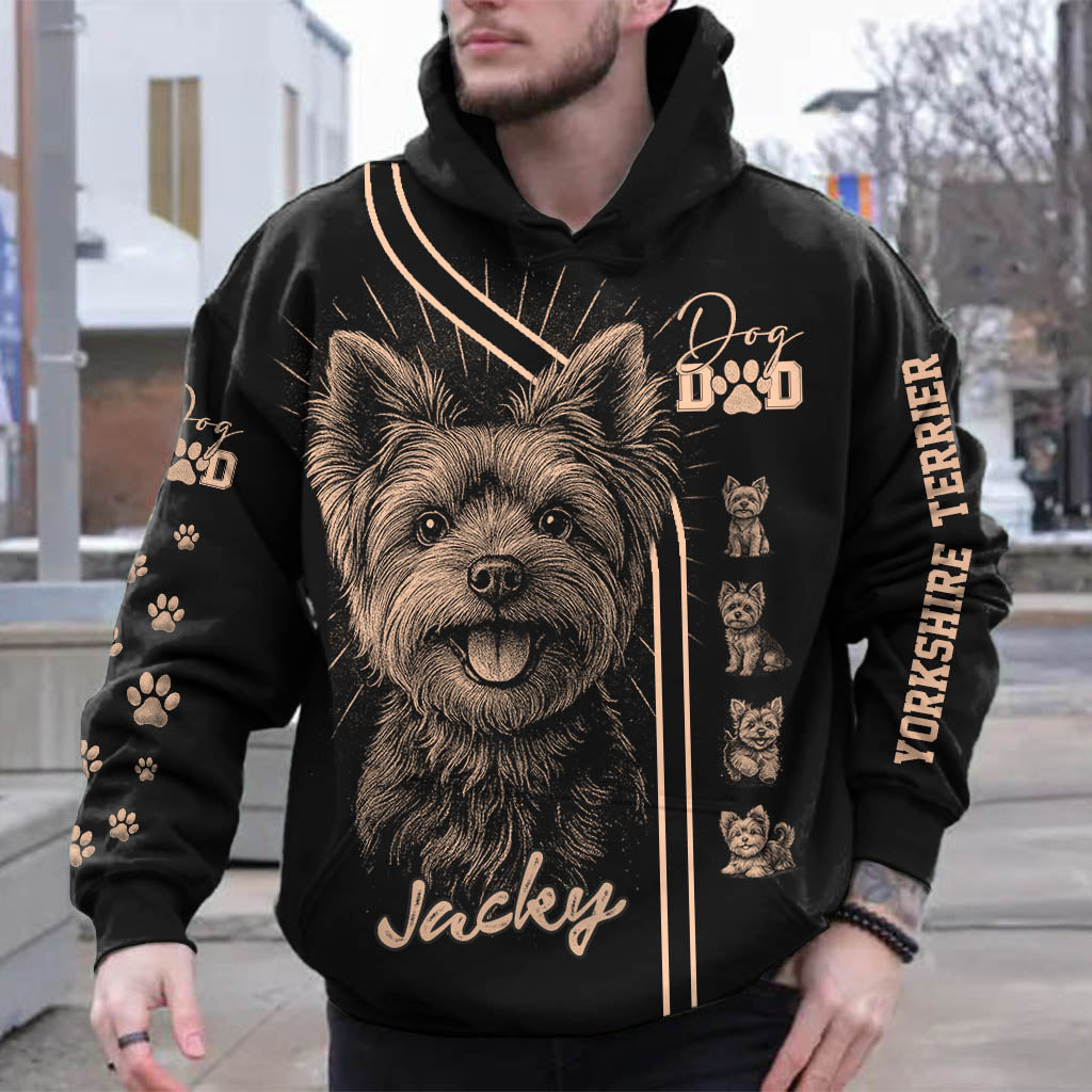 Yorkshire Terrier, Personalized Bleach Style Dog Shirt, Gift For Dog Lover T1807 Pt99