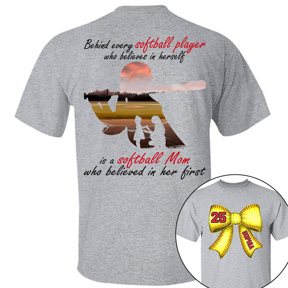 Softball Mom Shirt, Personalized Softball Shirt, Gift For Softball Lover A2110 Do99