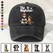The Dog Father - Custom Dog Dad Cap, Personalized Hat with Your Dog & Name Tu24 Hv01