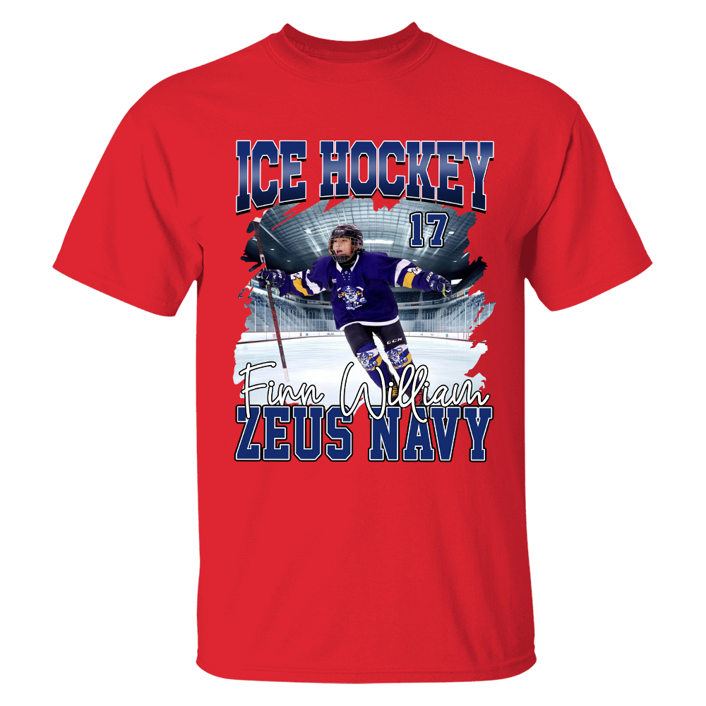 GameDay Ice Hockey Personalized Shirt Custom Photo And Team Name
