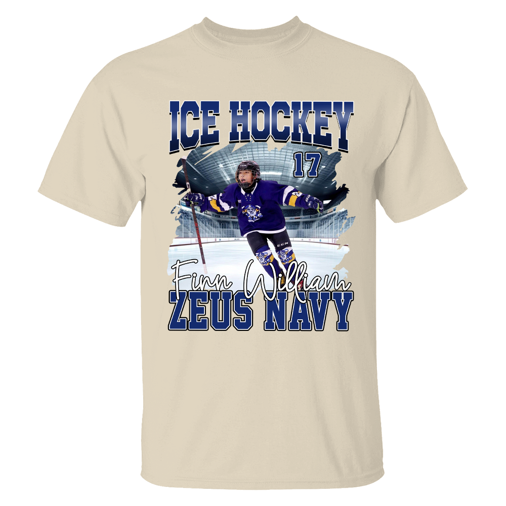 GameDay Ice Hockey Personalized Shirt Custom Photo And Team Name