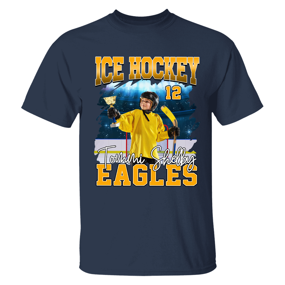 GameDay Ice Hockey Personalized Shirt Custom Photo And Team Name