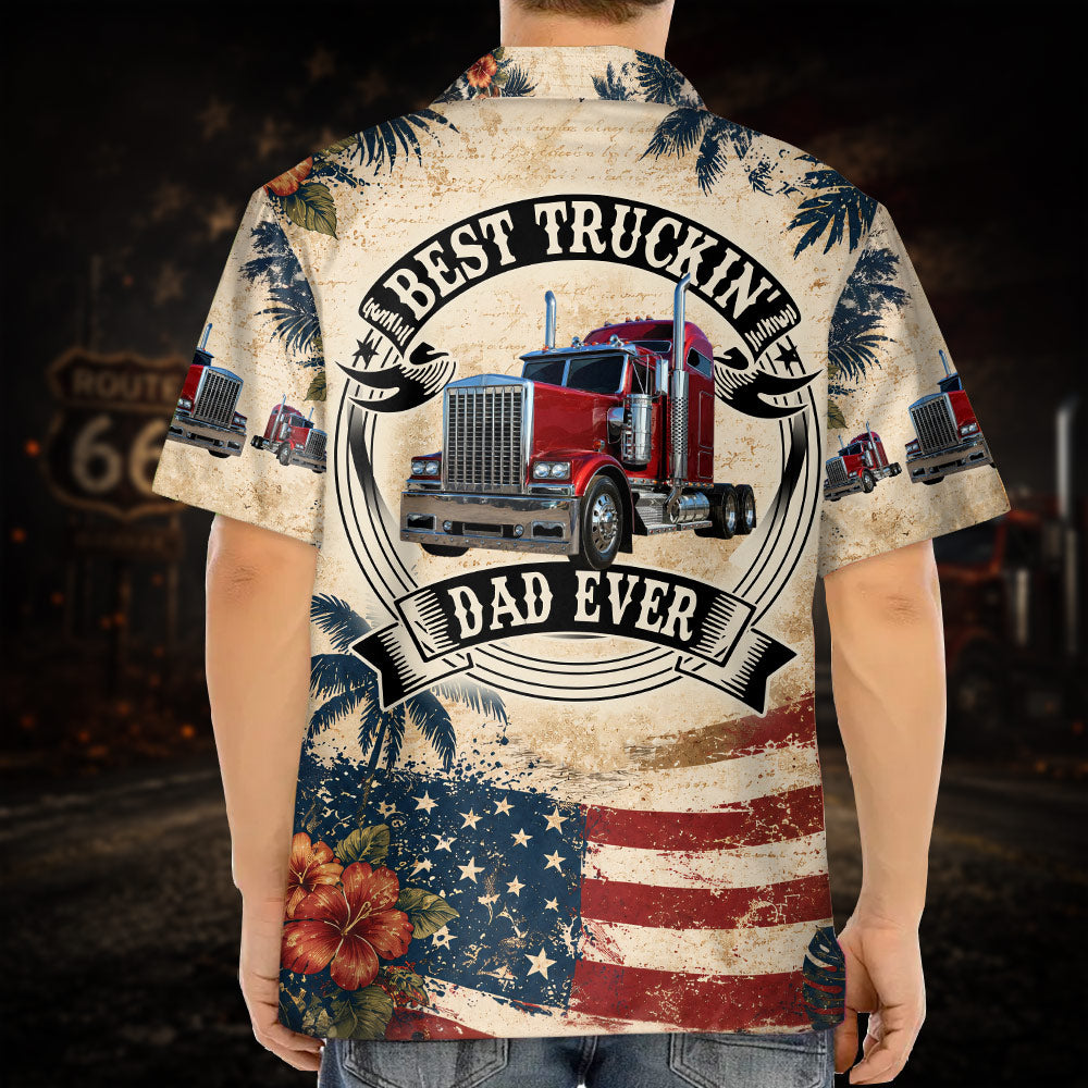Custom 250th Anniversary Hawaiian Shirt, Trucker Shirt Gift For Dad, Grandpa L0411 VH01