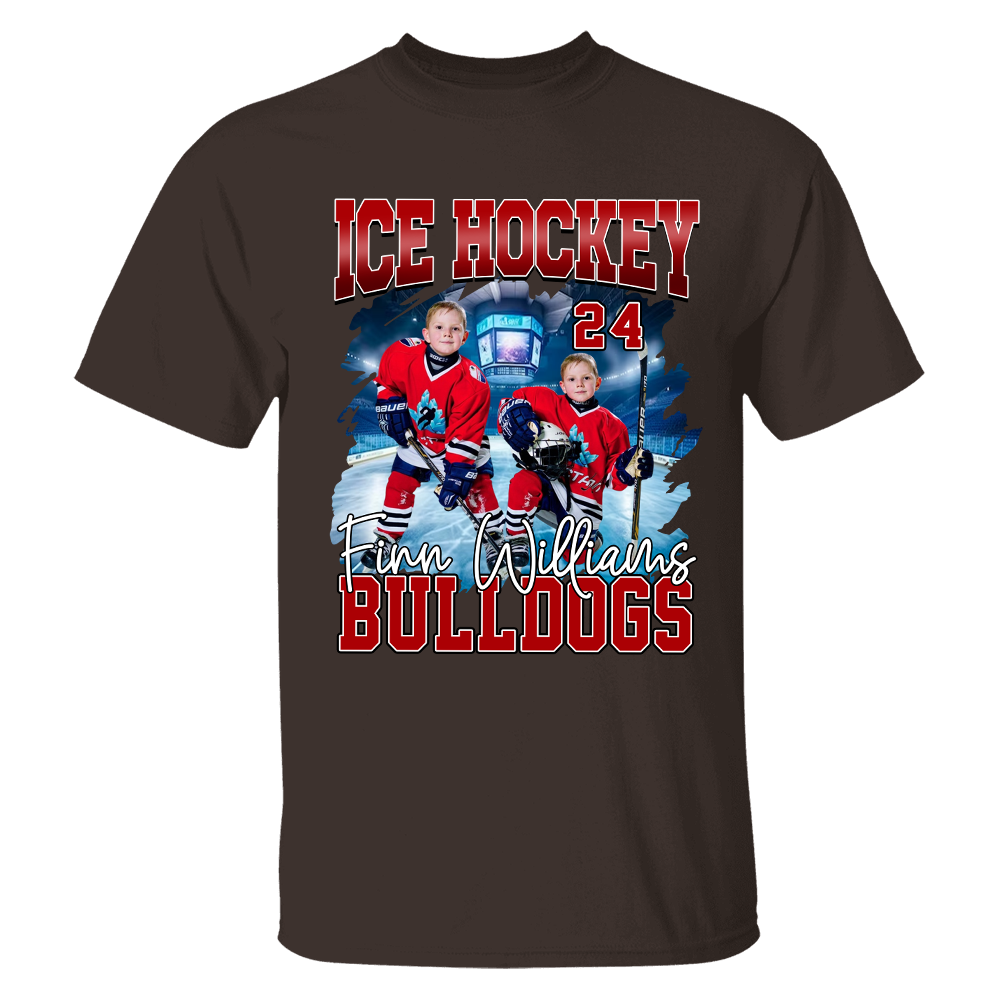 GameDay Ice Hockey Personalized Shirt Custom Photo And Team Name