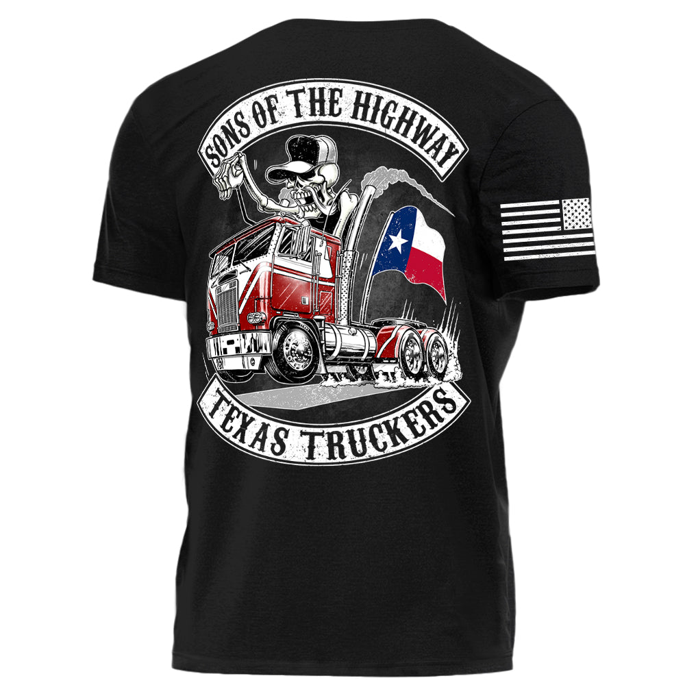 Sons Of The Highway American States Truckers Personalized Shirt For Trucker H2511 Trna