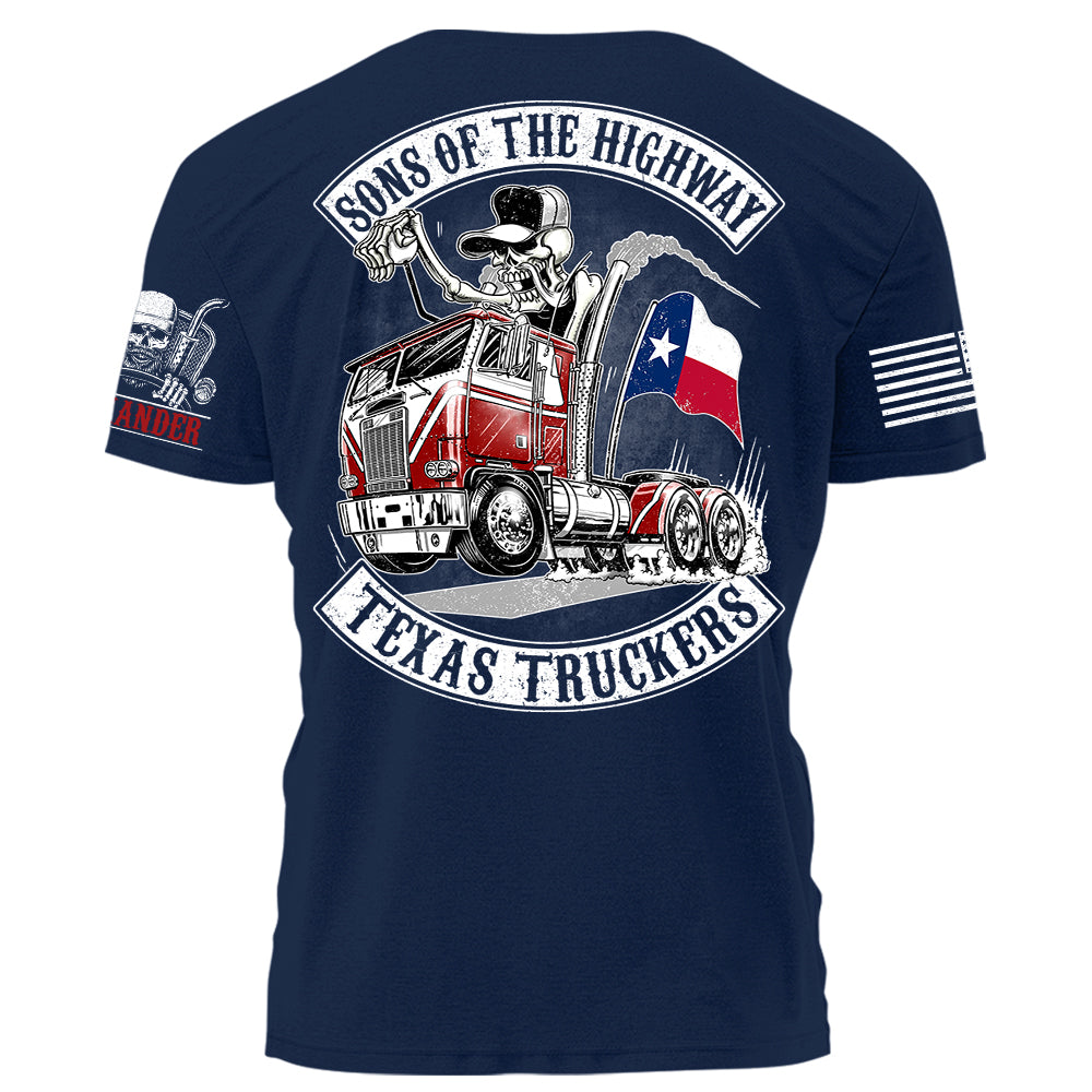 Sons Of The Highway American States Truckers Personalized Shirt For Trucker H2511 Trna