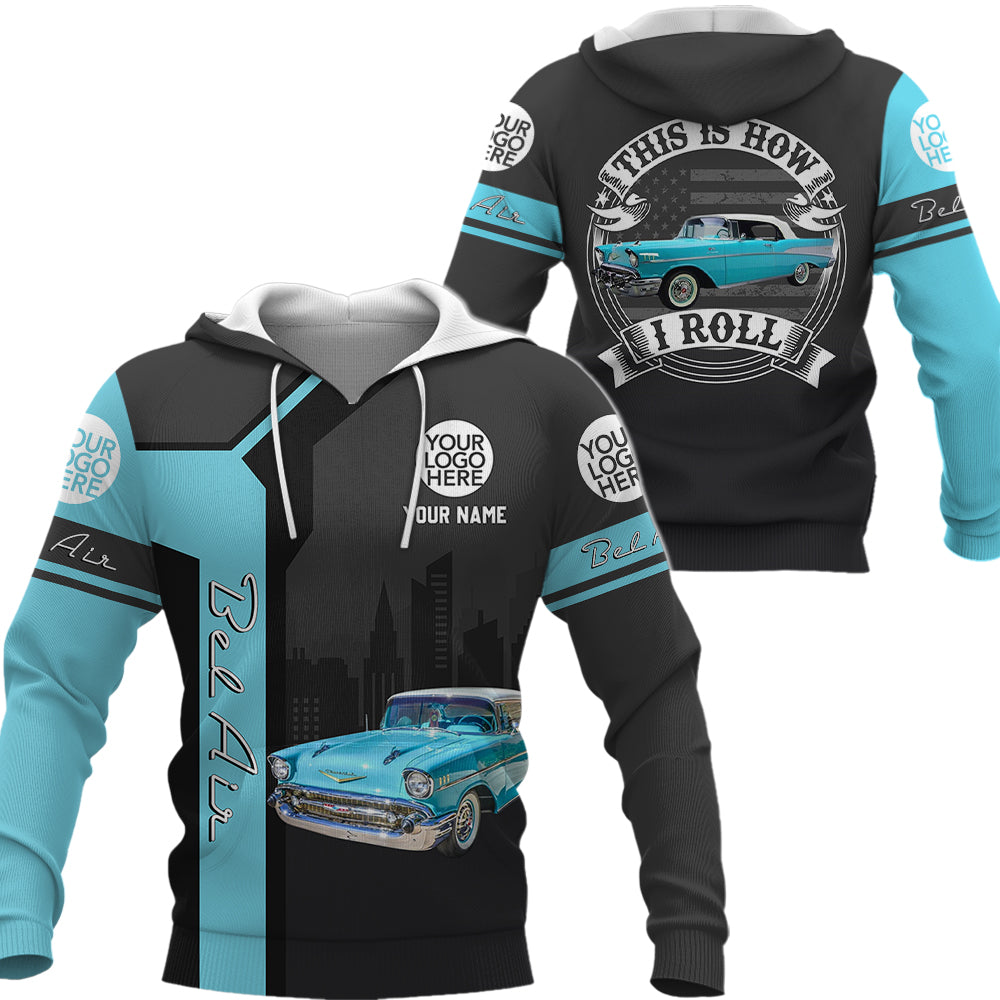 This Is How I Roll - Custom Photo Classic Car Shirt - Personalized Name Car Shirt vr3 A2110