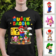 Best Dad Ever Super Daddio, Personalized Daddio Shirt Custom Kids Name, Gift For Dad, Gift For Father's Day MI209 TH23