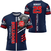 Personalized Team Name Number Custom All Over Print Shirt Gift For Football Lovers Football Mom Dad Game Day Shirt K1702