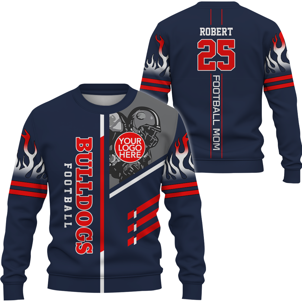 Personalized Team Name Number Custom All Over Print Shirt Gift For Football Lovers Football Mom Dad Game Day Shirt K1702