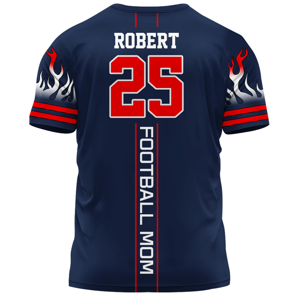 Personalized Team Name Number Custom All Over Print Shirt Gift For Football Lovers Football Mom Dad Game Day Shirt K1702