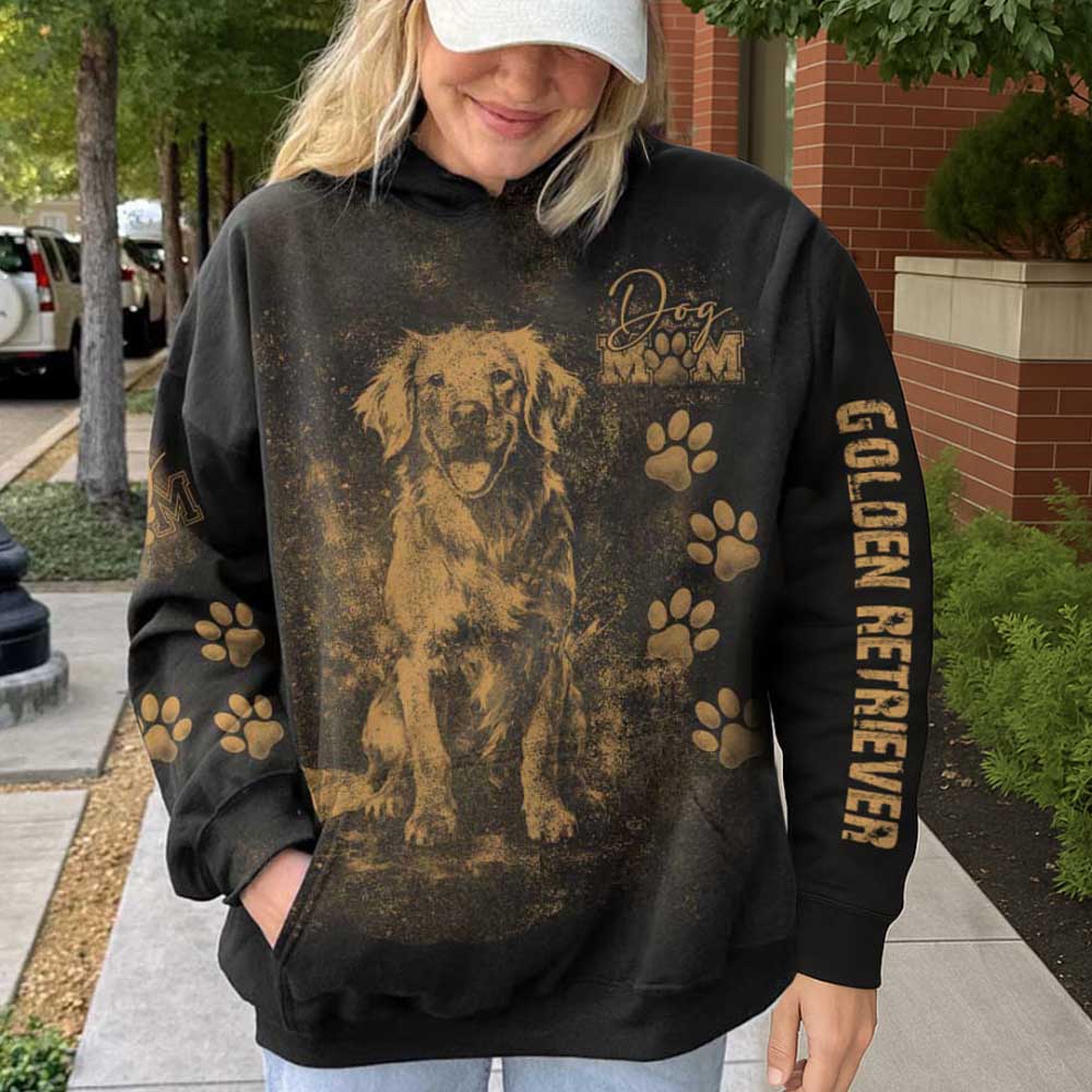 Personalized Golden Retriever Bleach Style Dog Mom Shirt For Dog Lovers Nh00