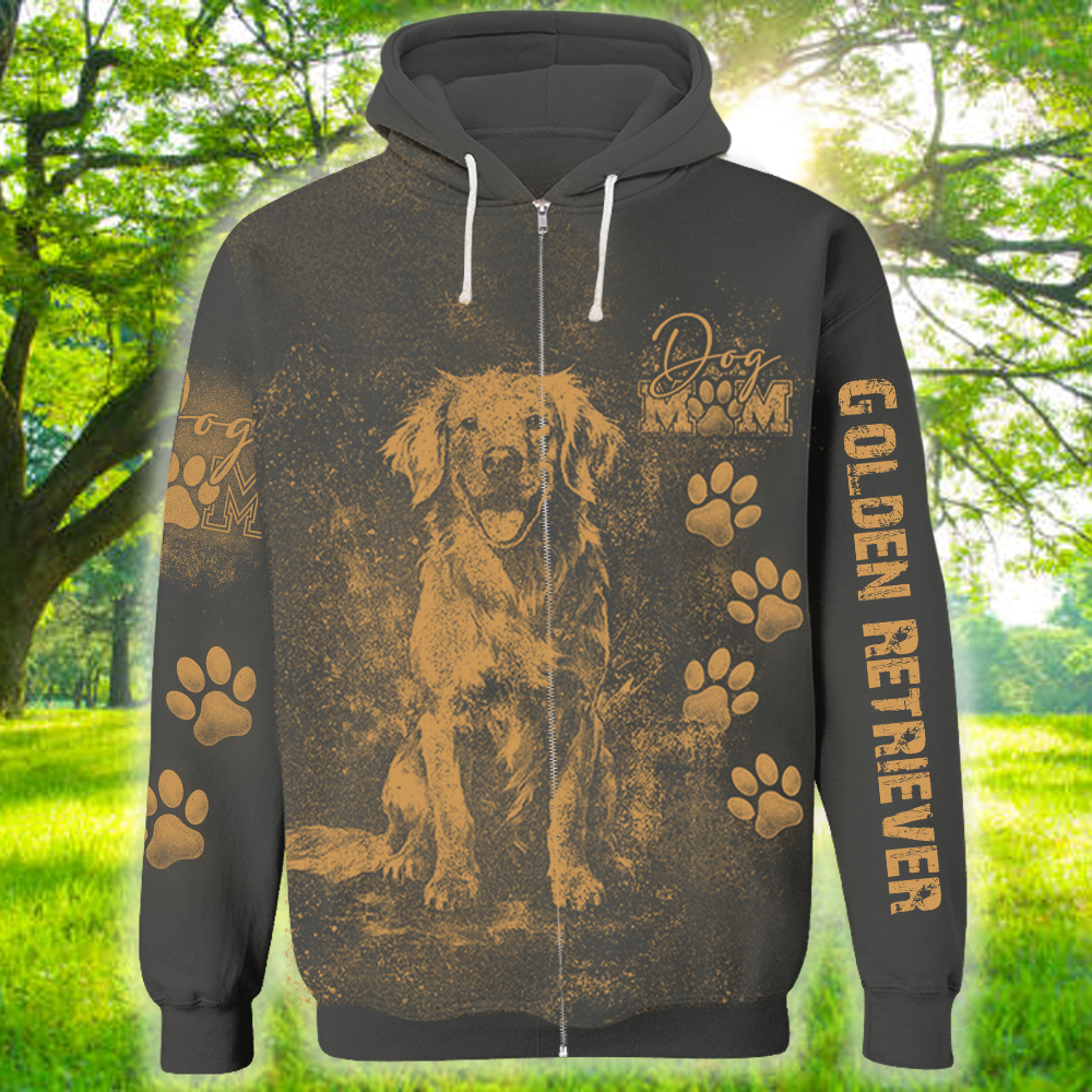 Personalized Golden Retriever Bleach Style Dog Mom Shirt For Dog Lovers Nh00