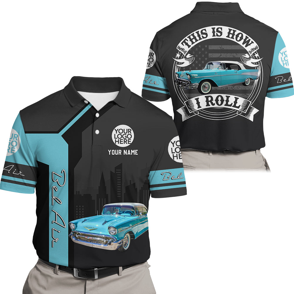 This Is How I Roll - Custom Photo Classic Car Shirt - Personalized Name Car Shirt vr3 A2110