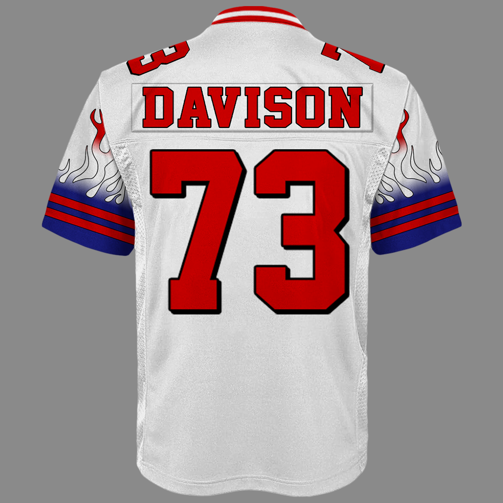 Custom Photo Football Game Day Football Jersey Gift For Football Lovers - Personalized Gift For Football Player K1702