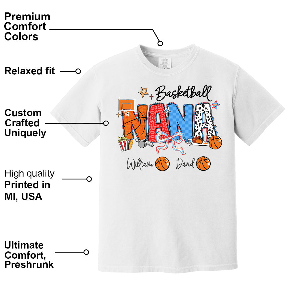 Basketball Mama - Personalized Shirt Gift For Grandma