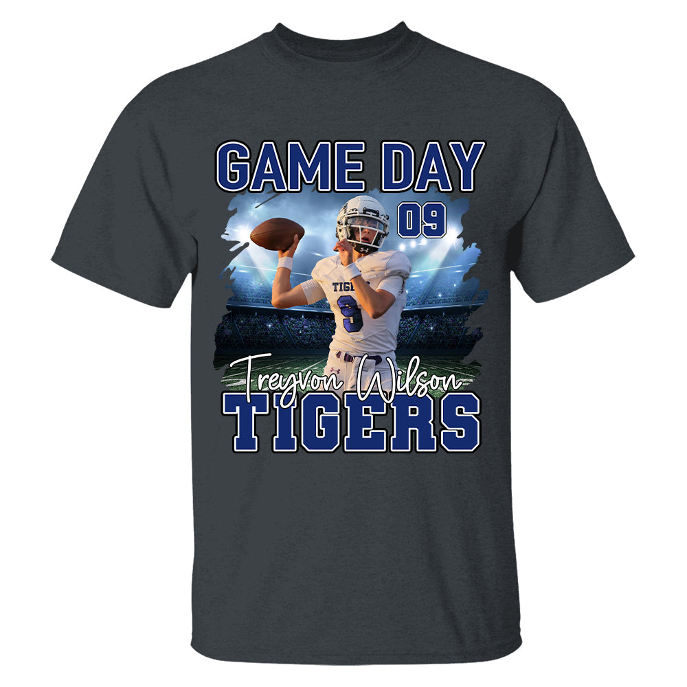 Custom Photo Football Game Day Personalized Shirt Custom Team Name