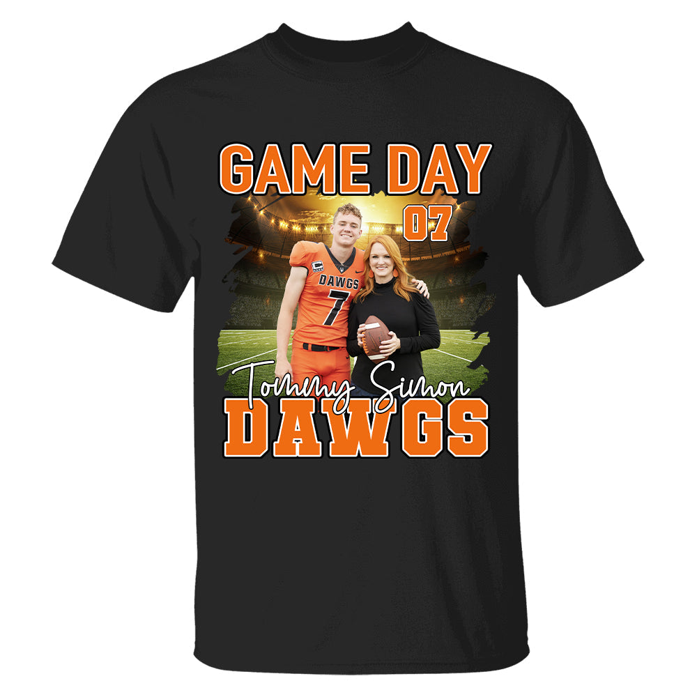 Custom Photo Football Game Day Personalized Shirt Custom Team Name