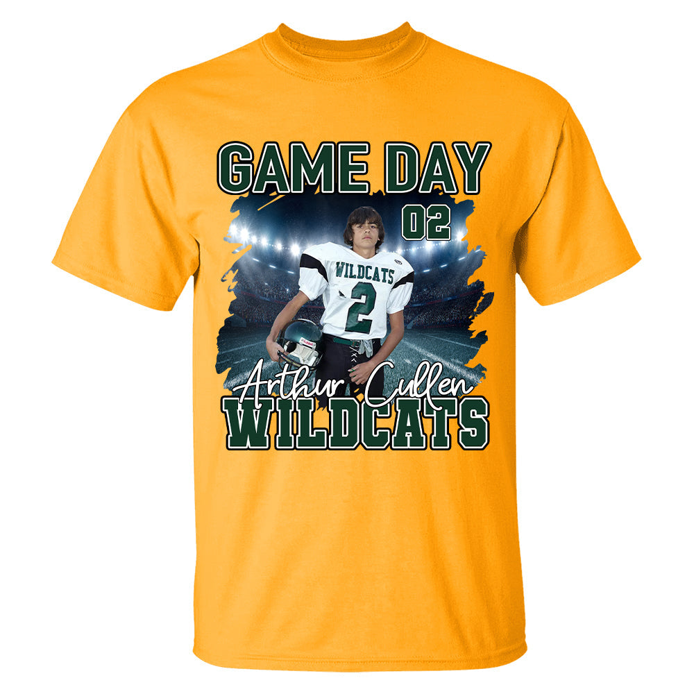 Custom Photo Football Game Day Personalized Shirt Custom Team Name