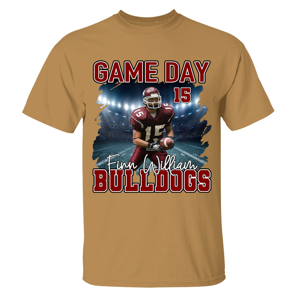 Custom Photo Football Game Day Personalized Shirt Custom Team Name