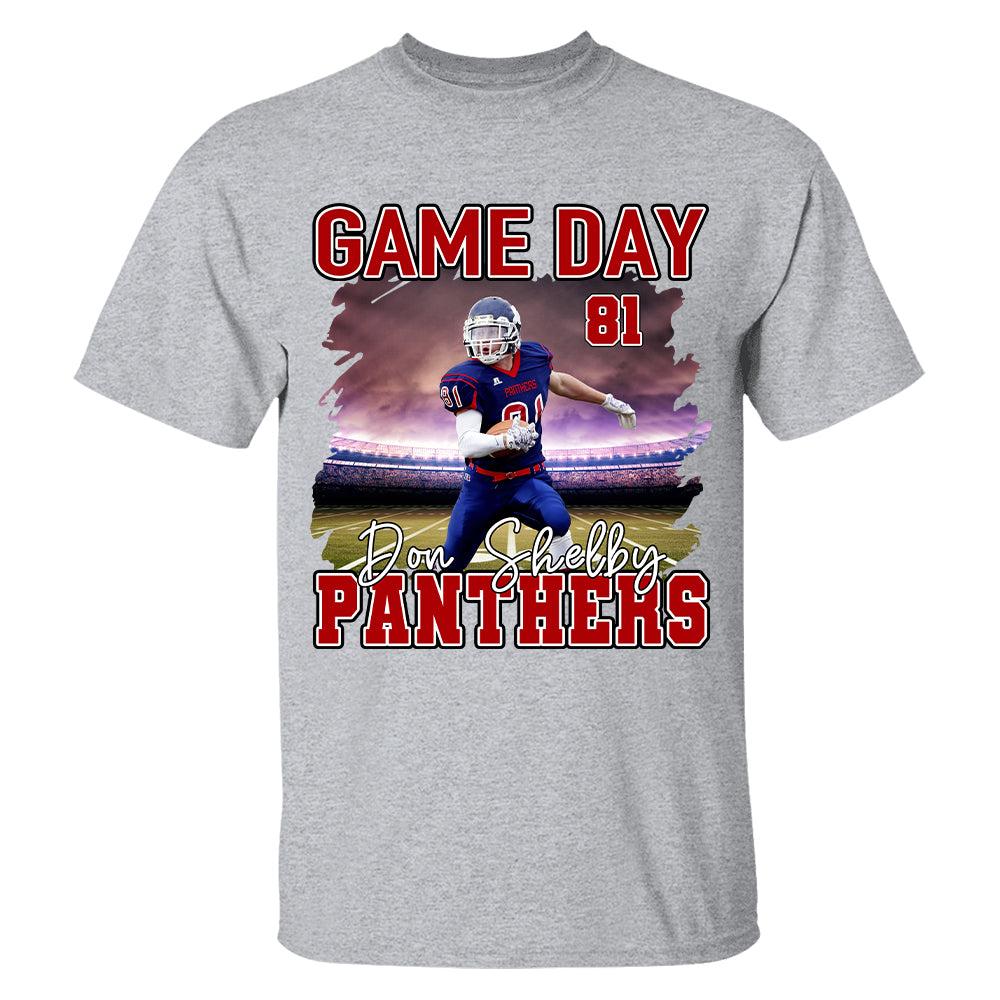 Custom Photo Football Game Day Personalized Shirt Custom Team Name