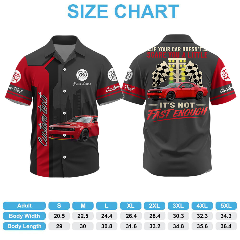 If Your Car Doesn't Scare You It's Not Fast Enough - Custom Upload Car Photo Shirts - Personalized Name Car Shirt A2110 Pt99