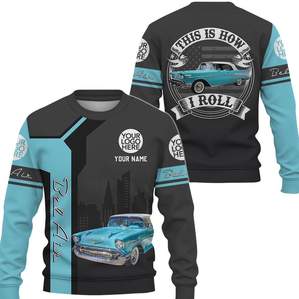 This Is How I Roll - Custom Photo Classic Car Shirt - Personalized Name Car Shirt vr3 A2110